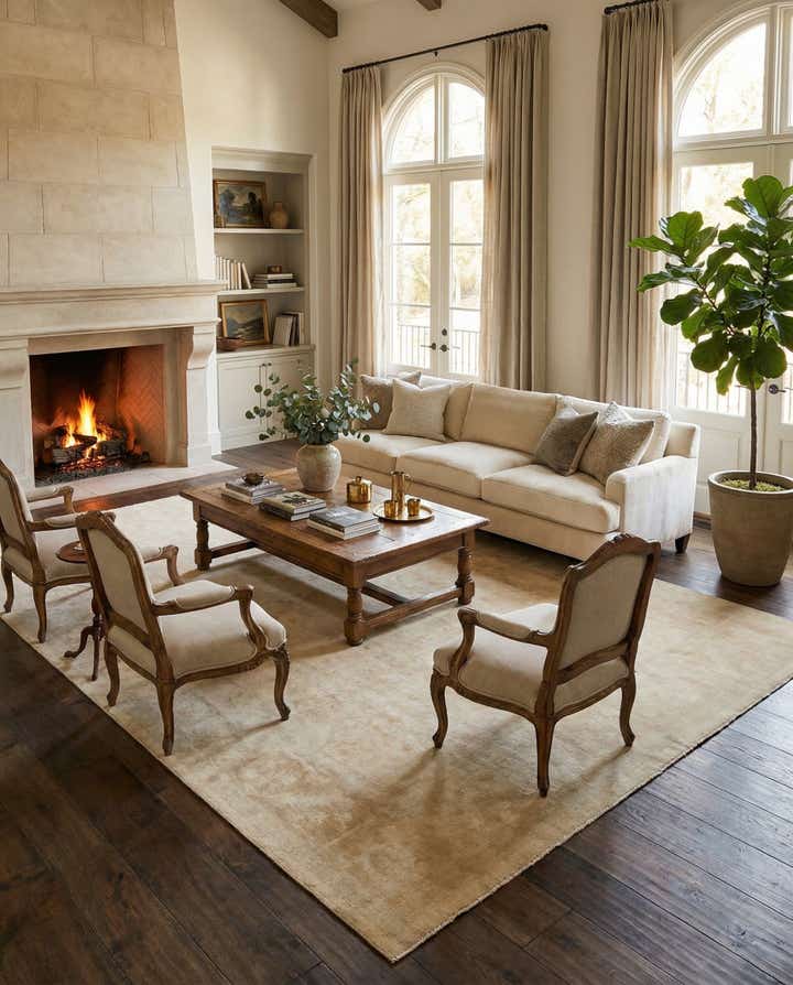 10' 3 x 14' 2 Hand Knotted Oushak Wool Rug