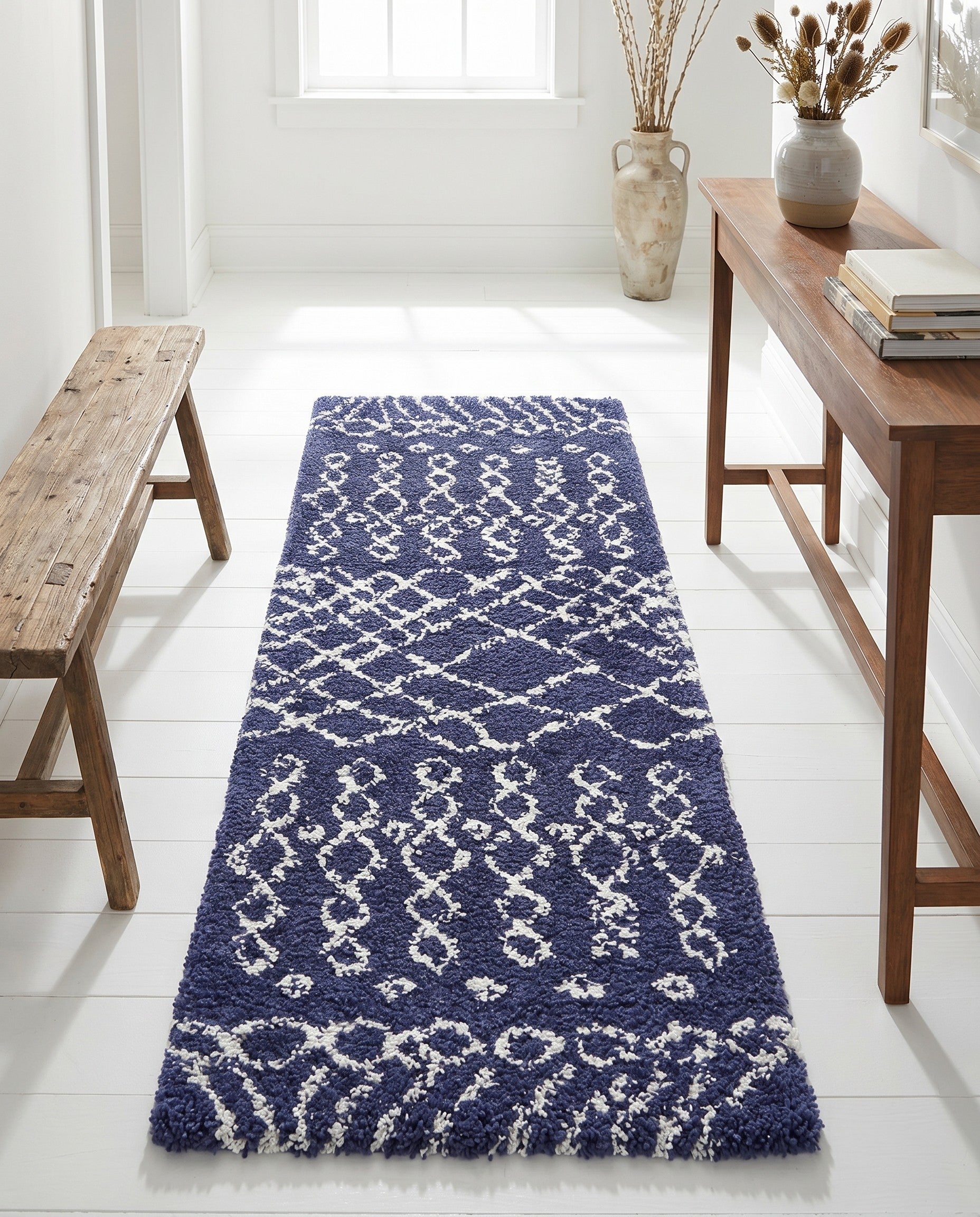 2' 7 x 6' Marrakesh Shag Runner Rug