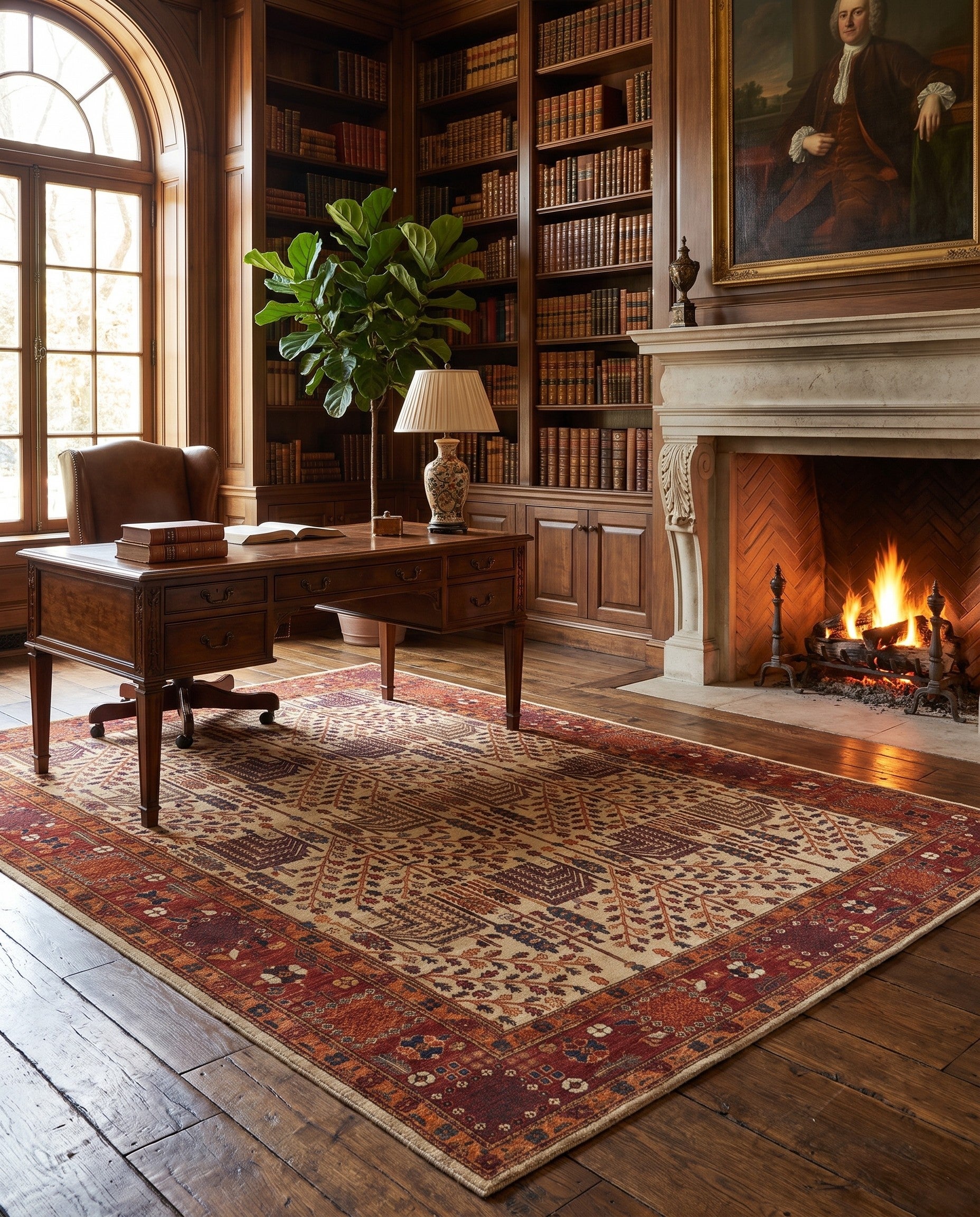 8' 11 x 11' 11 Hand Knotted Ariana Ziegler Rug