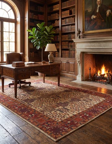8' 11 x 11' 11 Hand Knotted Ariana Ziegler Rug