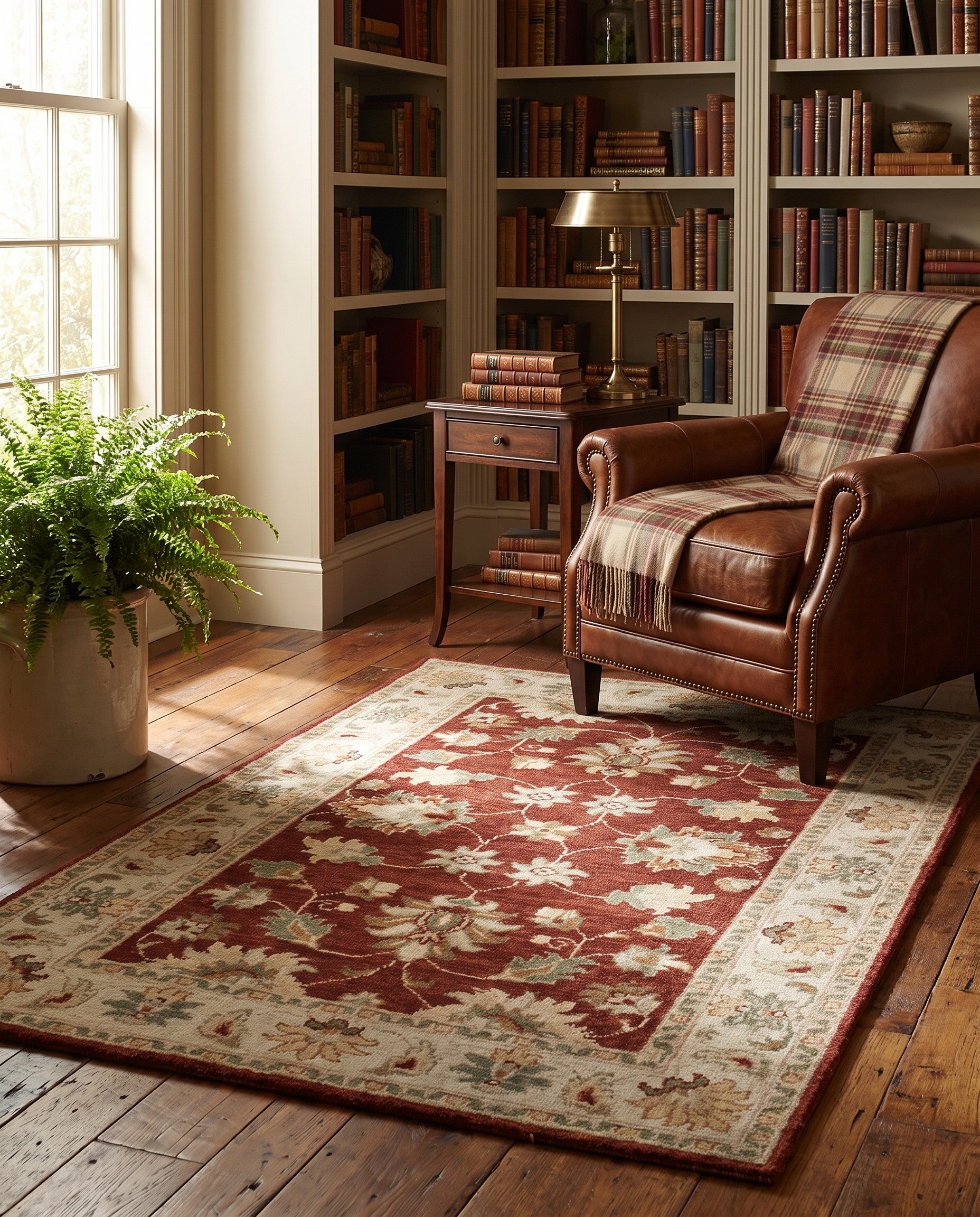 2' 8 x 3' 11 Hand Knotted Ziegler Rug