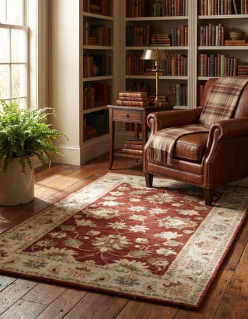 2' 8 x 3' 11 Hand Knotted Ziegler Rug