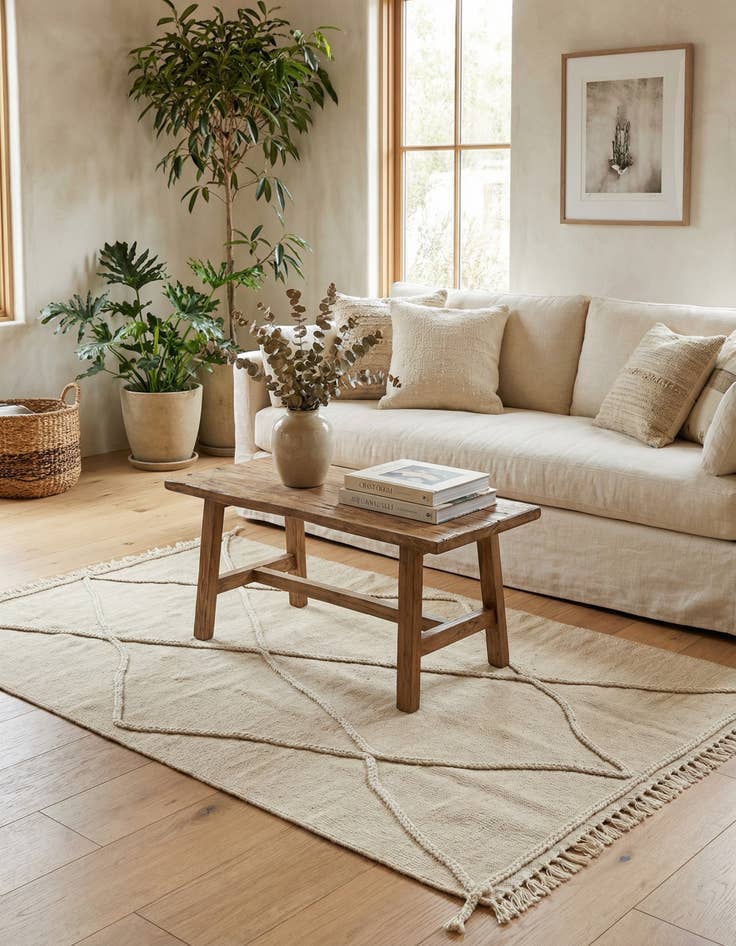 Detail image of 3' 5 x 5' 1 Hand Knotted Moroccan Wool Rug