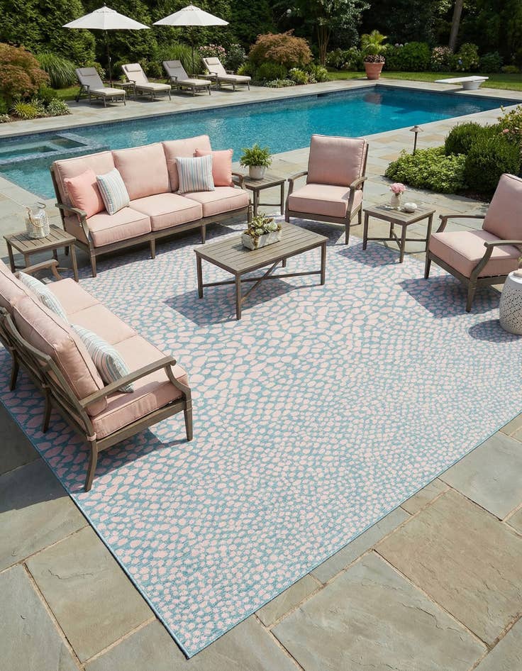 Detail image of 13' x 13'  Washable Jill Zarin Cape Town Indoor / Outdoor Square Rug