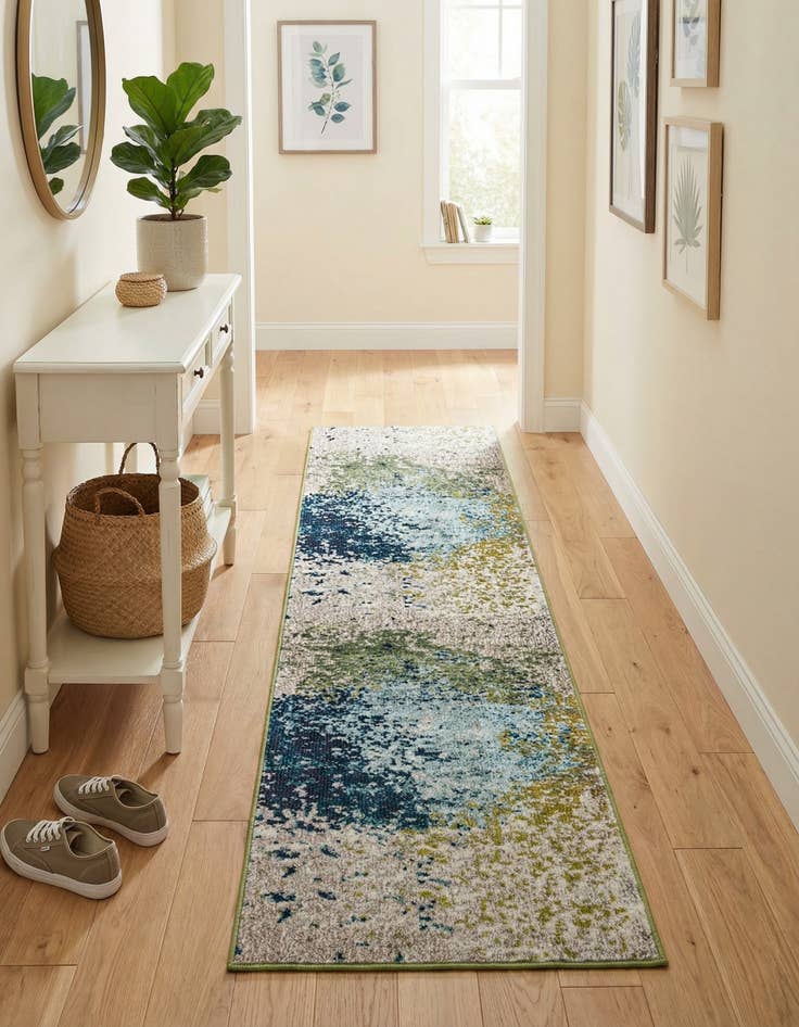 Detail image of 2' x 8' Washable Hyacinth Runner Rug