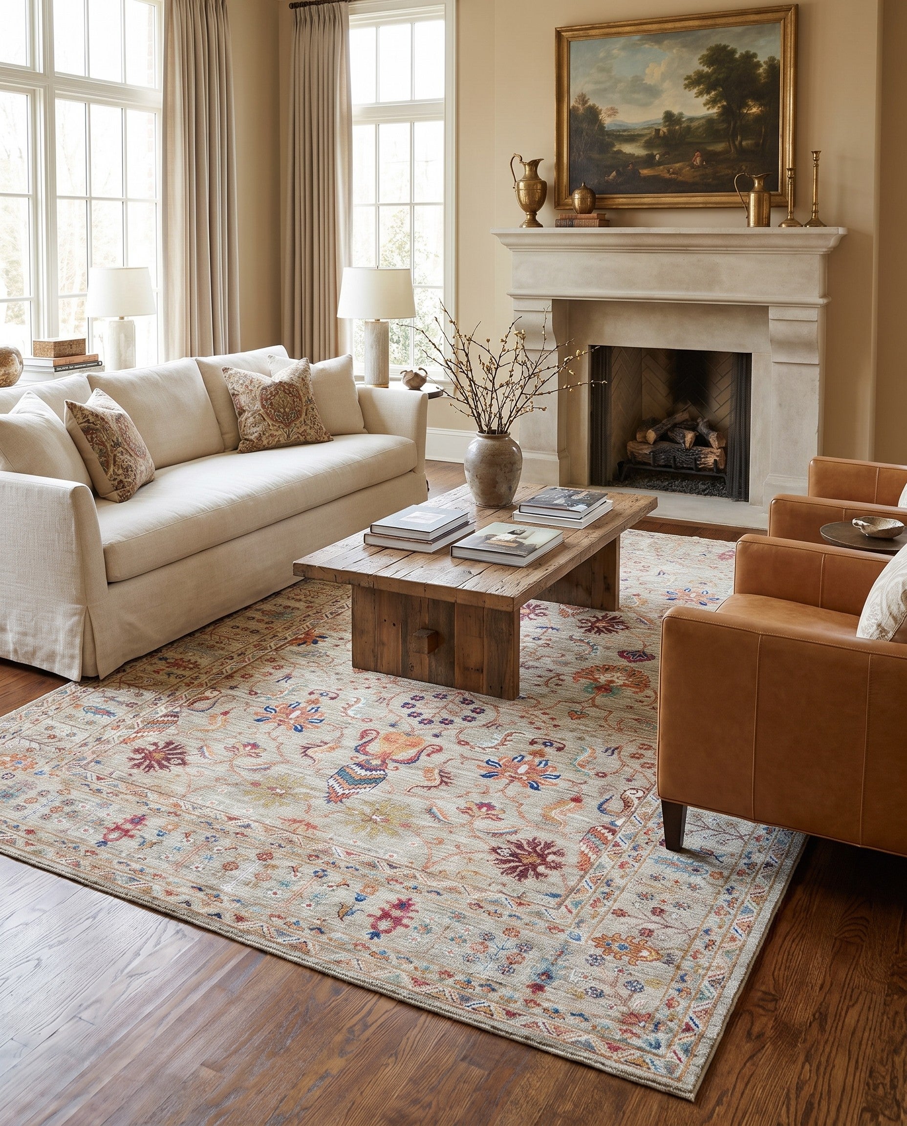 6' 11 x 10' 2 Hand Knotted Ariana Ziegler Rug