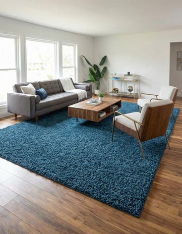 9' 10 x 14' Comfort Solid Shag Rug