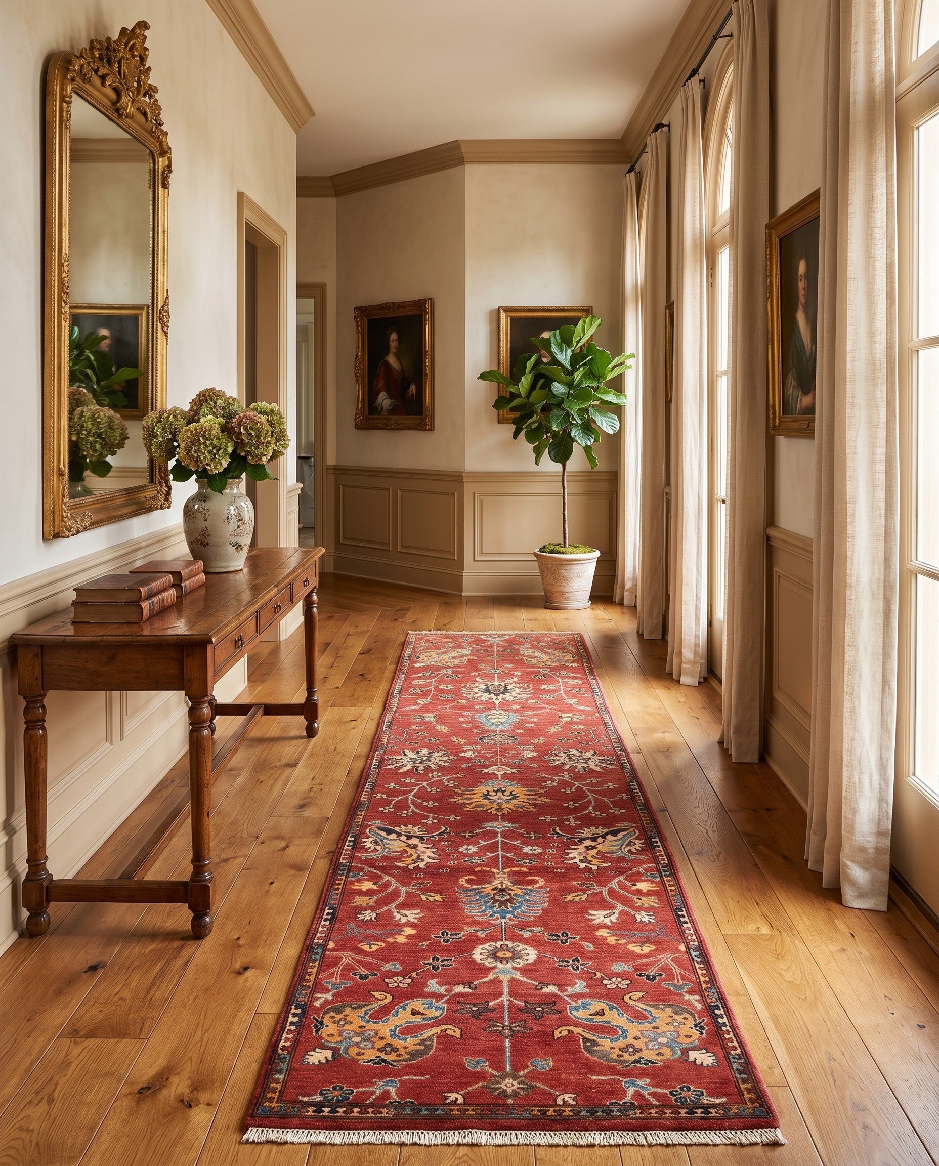 2' 9 x 9' 11 Hand Knotted Ariana Ziegler Runner Rug