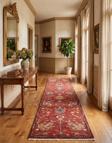 2' 9 x 9' 11 Hand Knotted Ariana Ziegler Runner Rug