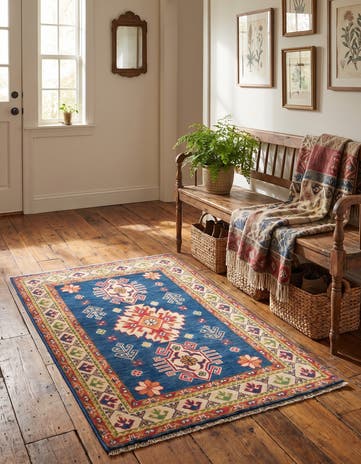 2' 8 x 4' 1 Hand Knotted Kazak Rug