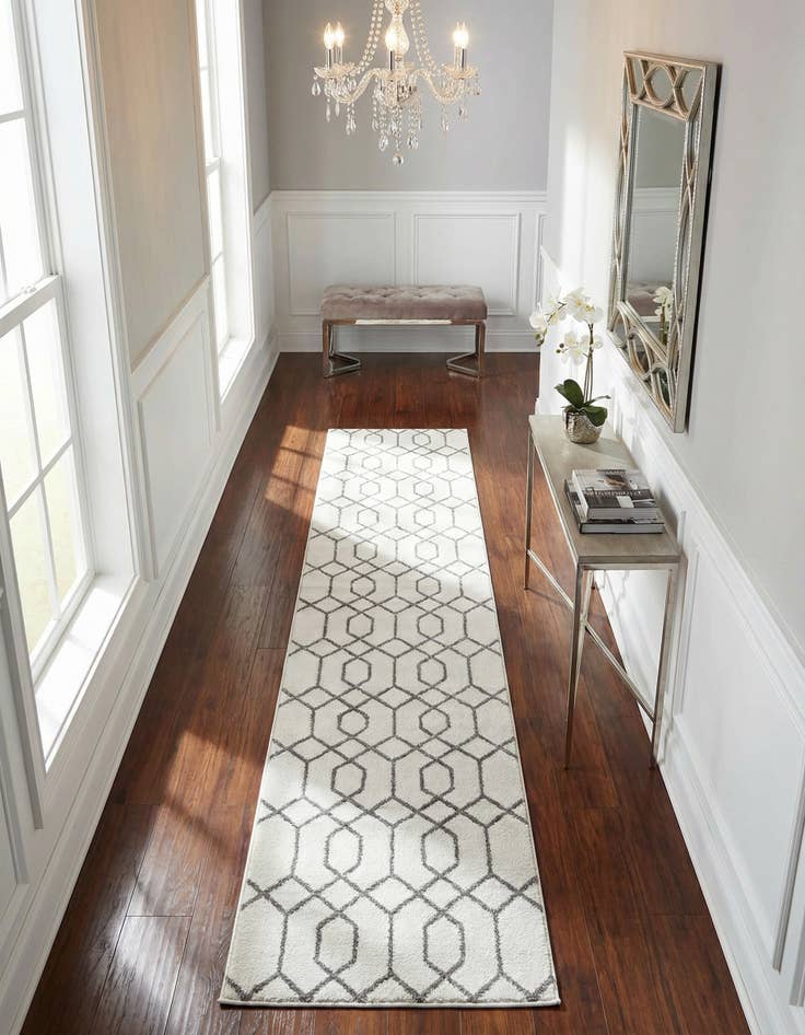 Detail image of 2' 7 x 12' Marilyn Monroe&trade; Glam Trellis Runner Rug