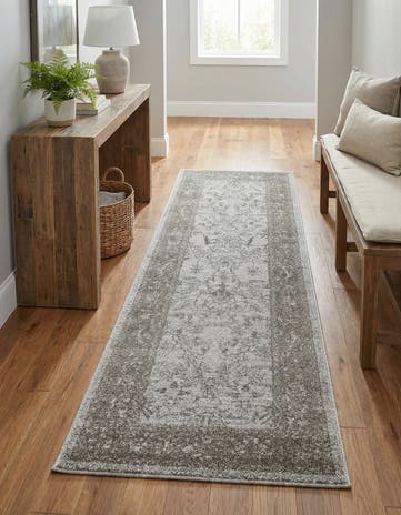 Light Gray Miranda Runner Rug