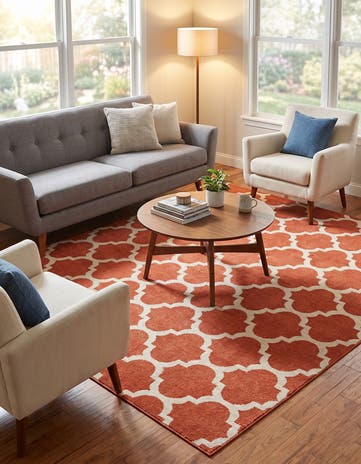 8' x 8' Trellis Square Rug