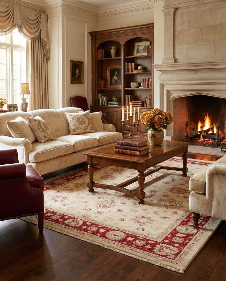 170cm x 240cm Hand Knotted Ziegler Rug