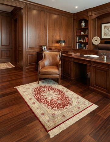 3' 3 x 4' 11 Ghom Silk Rug