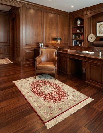 3' 3 x 4' 11 Ghom Silk Rug