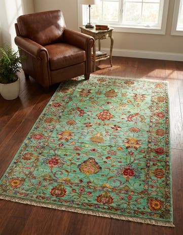 3' 11 x 6' Hand Knotted Ariana Ziegler Rug