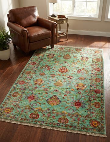 3' 11 x 6' Hand Knotted Ariana Ziegler Rug