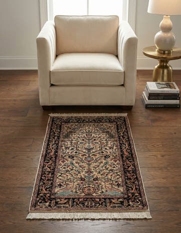 3' 1 x 5' 1 Hand Knotted Kashmir Oriental Rug