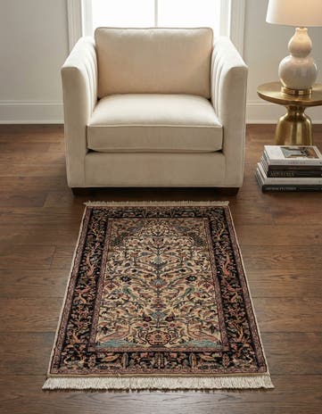 3' 1 x 5' 1 Hand Knotted Kashmir Oriental Rug