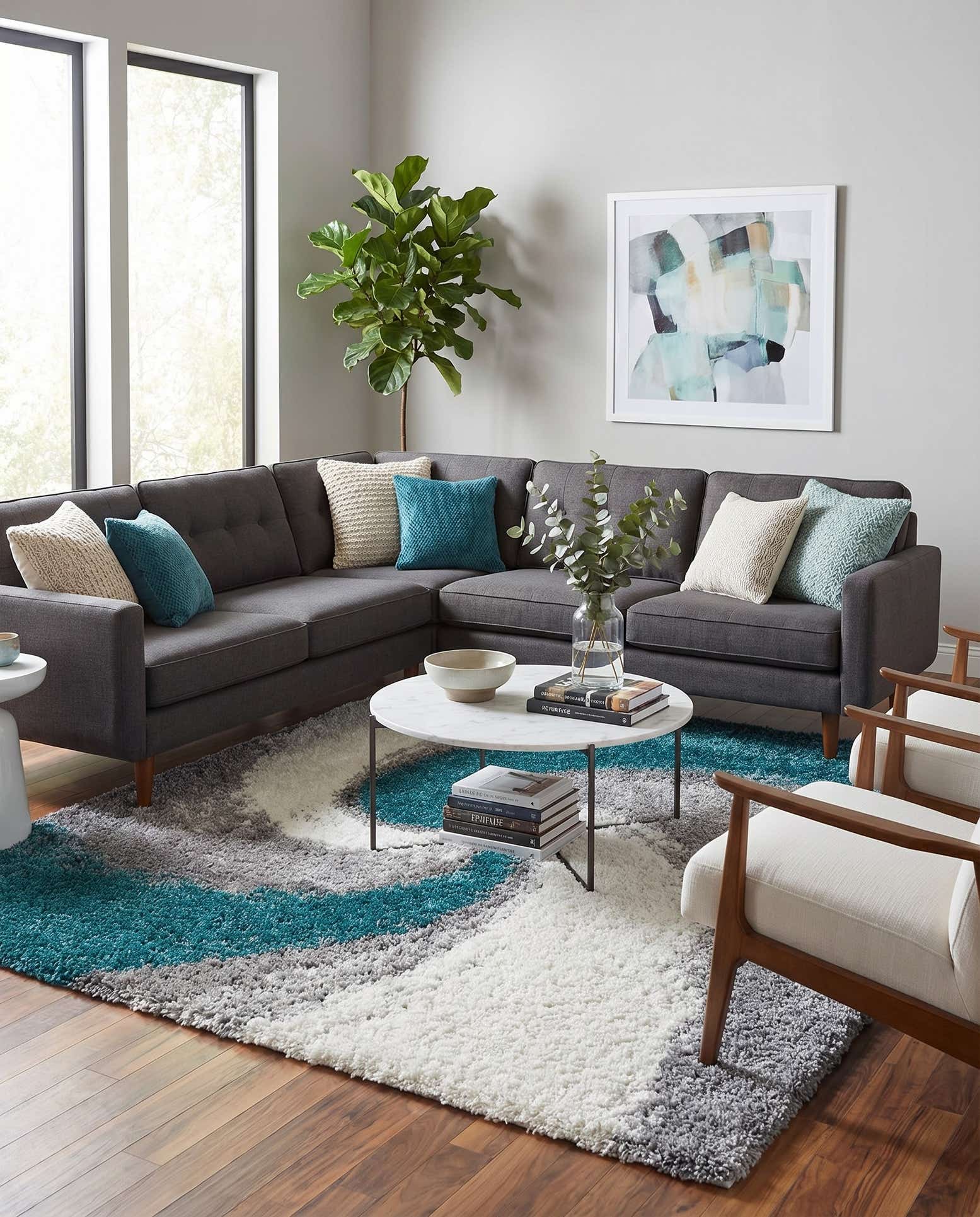 9' 10 x 13' Soft Touch Shag Rug