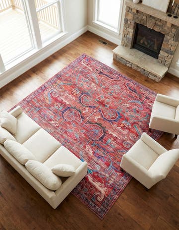 10' 6 x 10' 6 Washable Maahru Square Rug