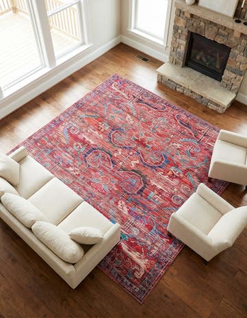 10' 6 x 10' 6 Washable Maahru Square Rug
