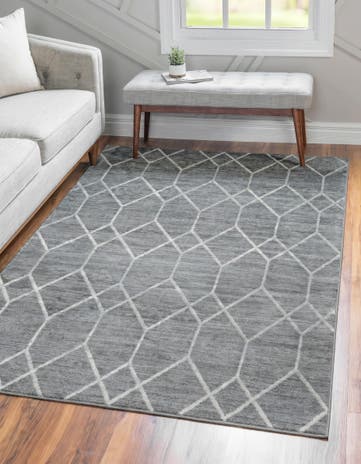 5' x 8' Lattice Trellis Rug