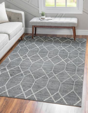 5' x 8' Lattice Trellis Rug