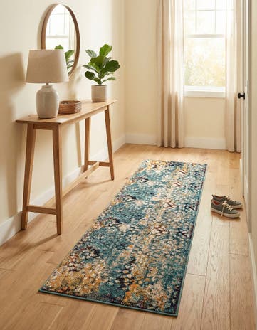 2' x 6' 9 Washable Carnevale Runner Rug