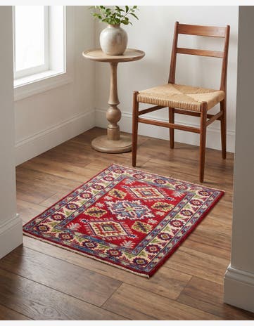 1' 11 x 2' 11 Hand Knotted Kazak Rug