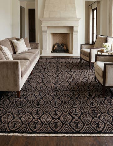 8' 2 x 10' 6 Hand Knotted Darya Wool Rug