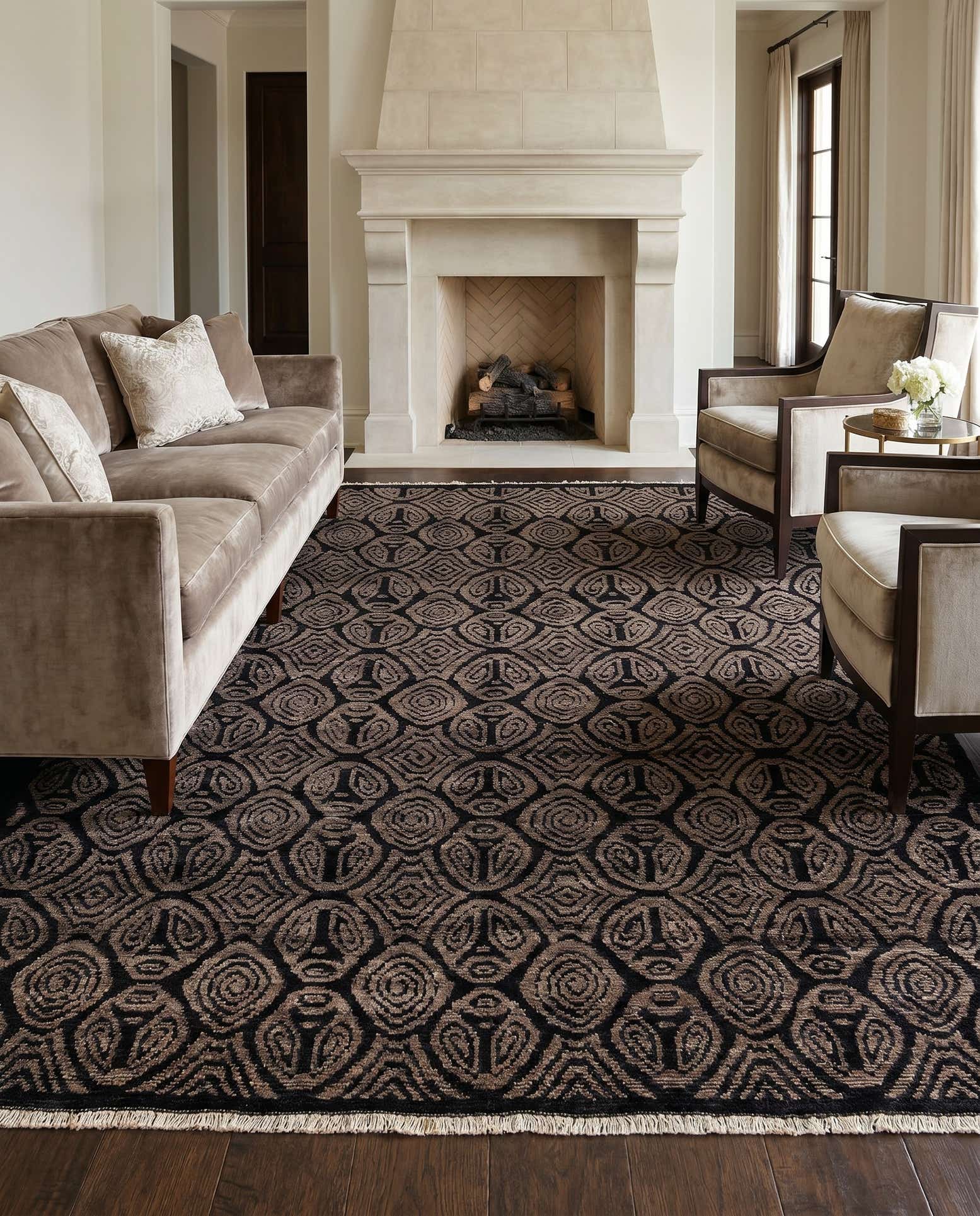 8' 2 x 10' 6 Hand Knotted Darya Wool Rug