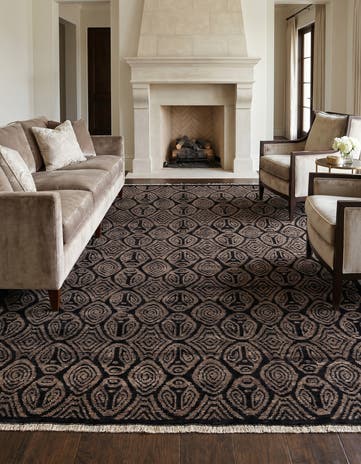 8' 2 x 10' 6 Hand Knotted Darya Wool Rug