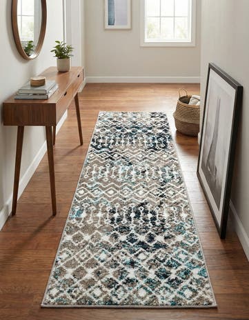 2' x 6' Moroccan Trellis Runner Rug