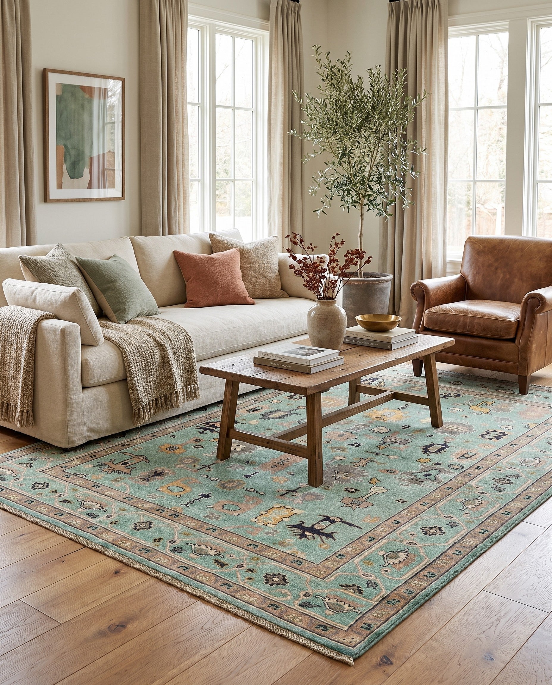 5' 6 x 7' 6 Hand Knotted Kazak Rug