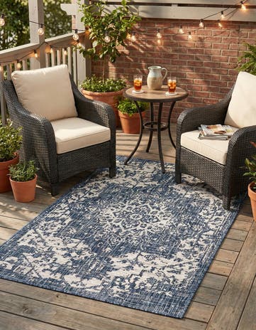 3' x 5' 3 Easy-Clean Jill Zarin Dubai Indoor / Outdoor Rug