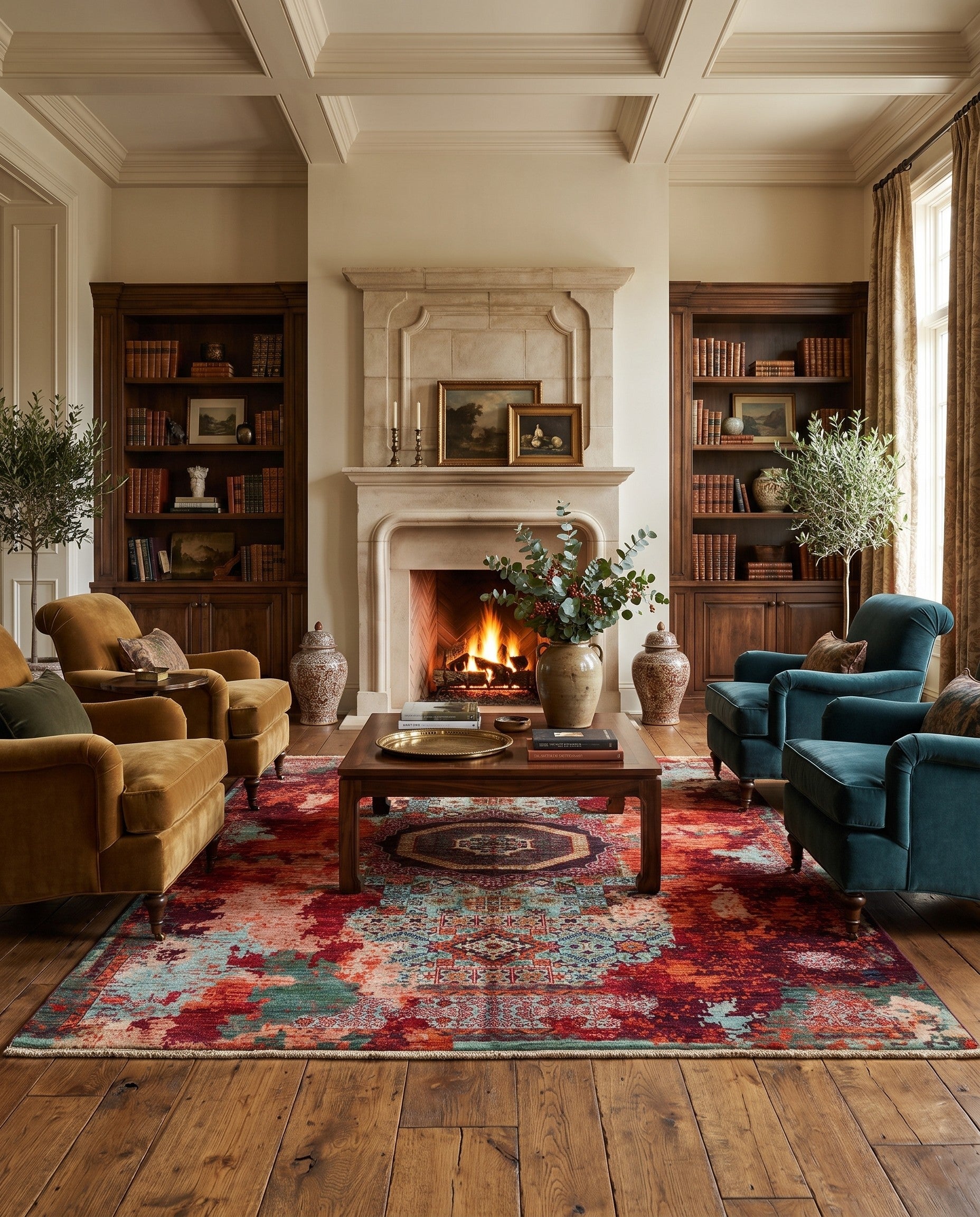 5' 11 x 7' 8 Hand Knotted Mamluk Ziegler Rug