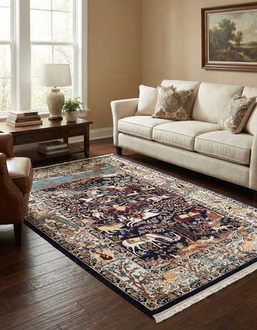 5' 3 x 8' Nain Design Rug