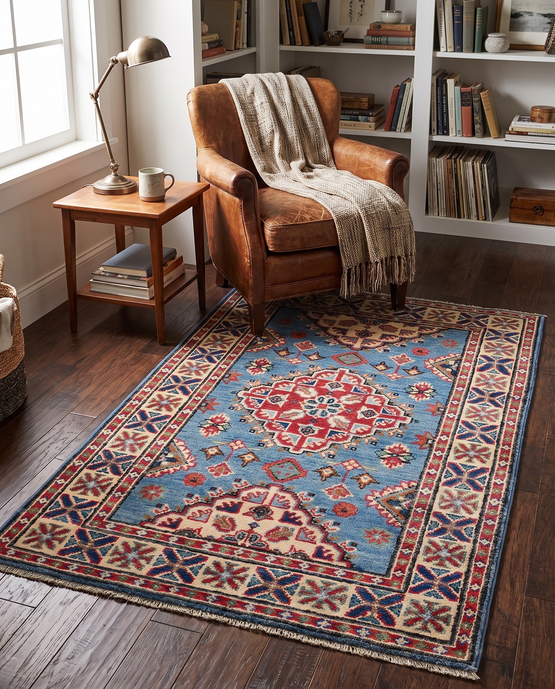 2' 7 x 4' 2 Hand Knotted Kazak Rug