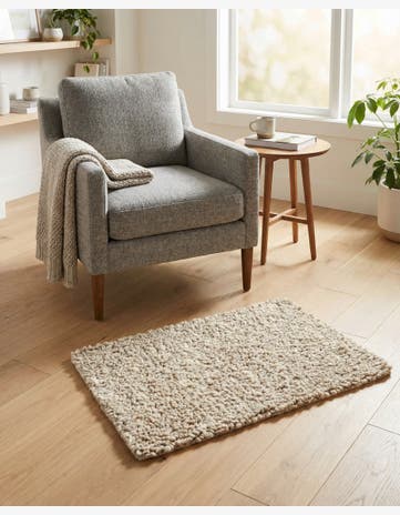 Taupe Hand Woven Haka Deluxe Shag Rug