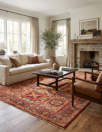 6' 2 x 8' Hand Knotted Modern Ziegler Rug