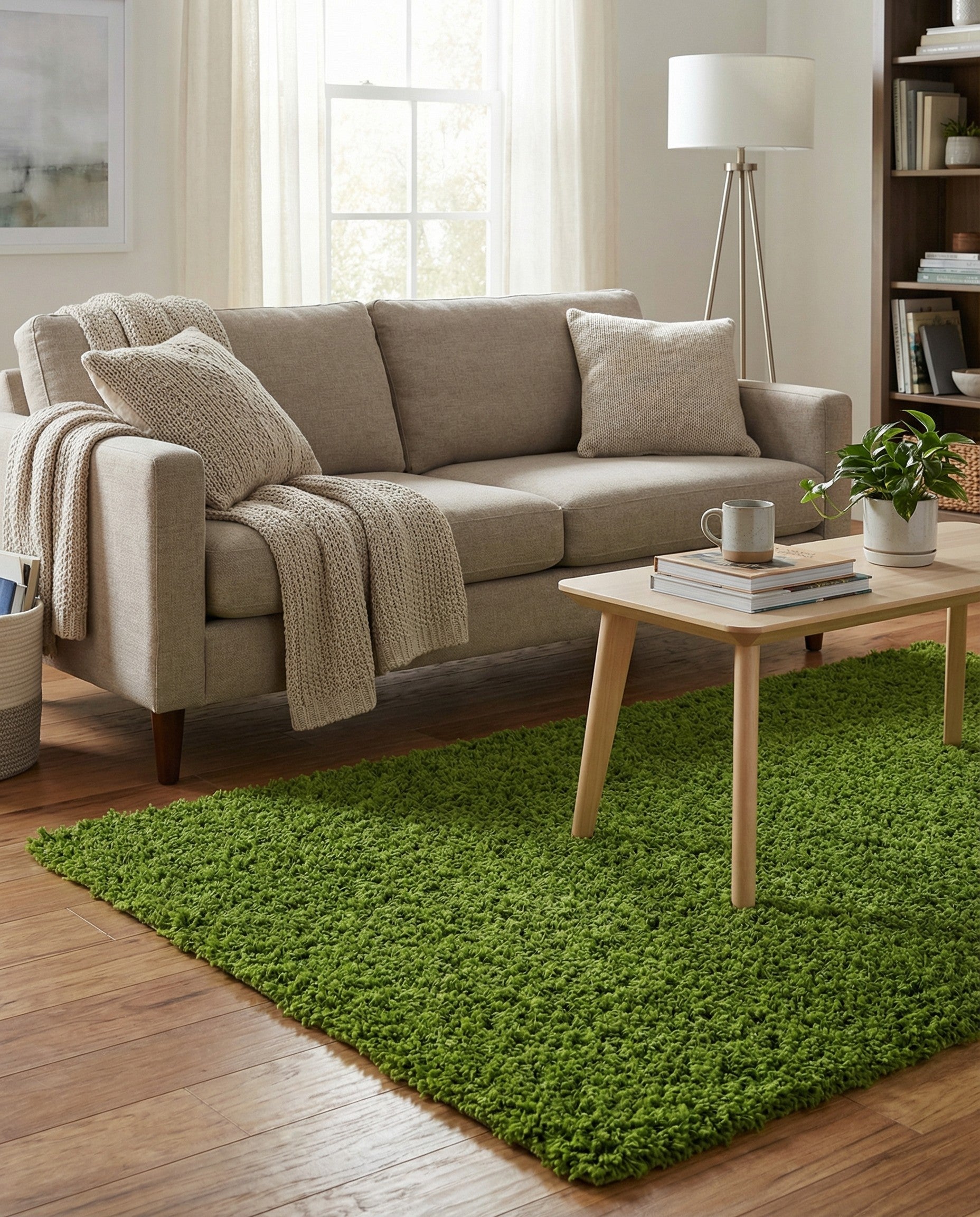 3' x 5' 3 Solid Shag Rug