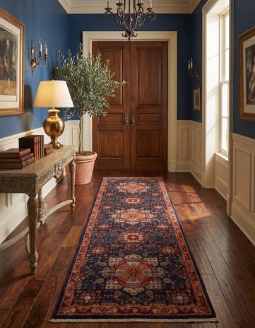 2' 8 x 8' 6 Hand Knotted Mamluk Ziegler Runner Rug