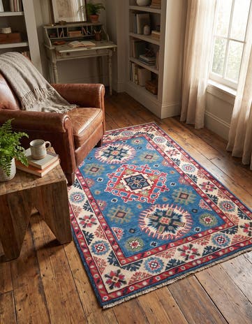 2' 8 x 3' 10 Hand Knotted Kazak Rug