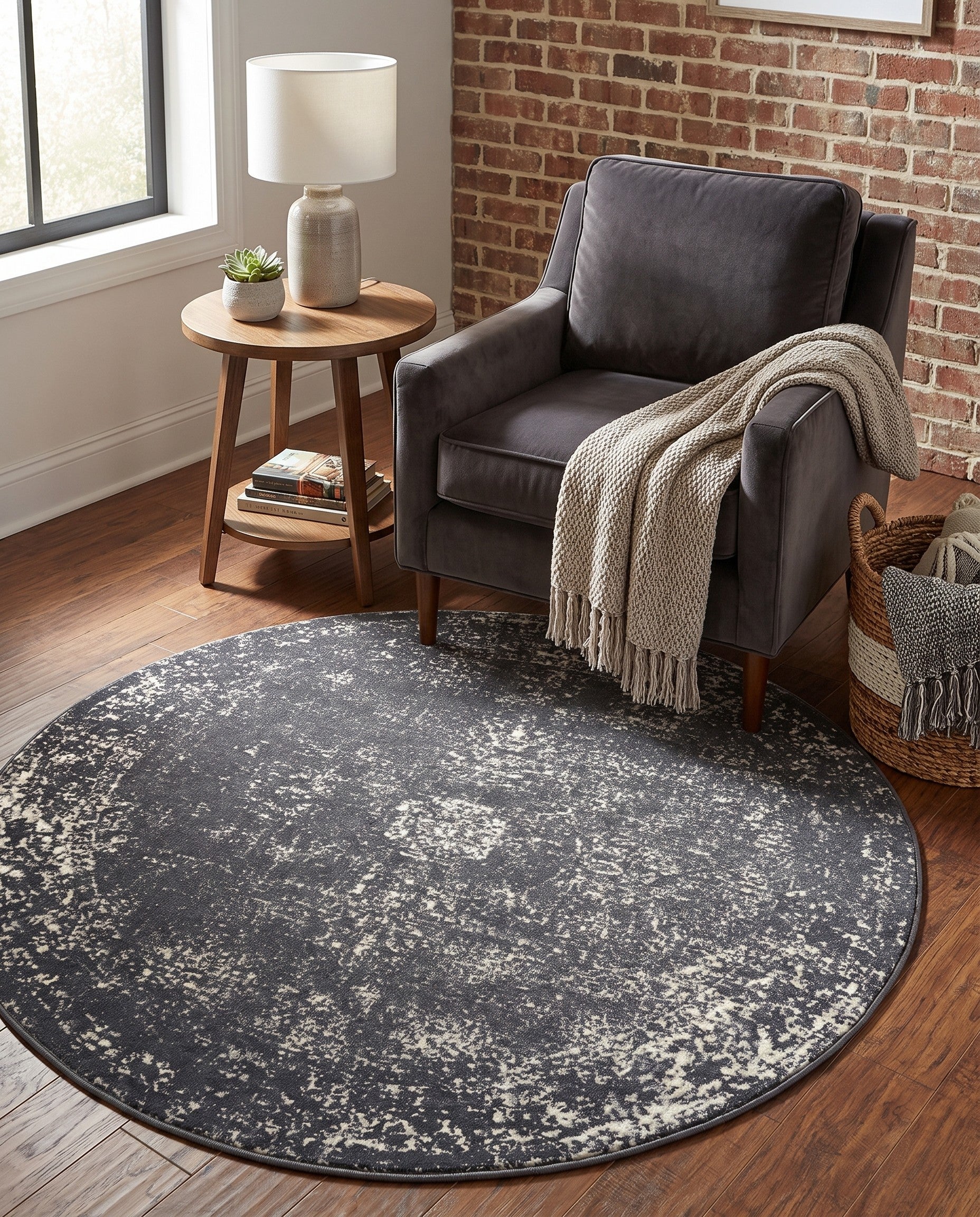 5' x 5' Monte Carlo Round Rug