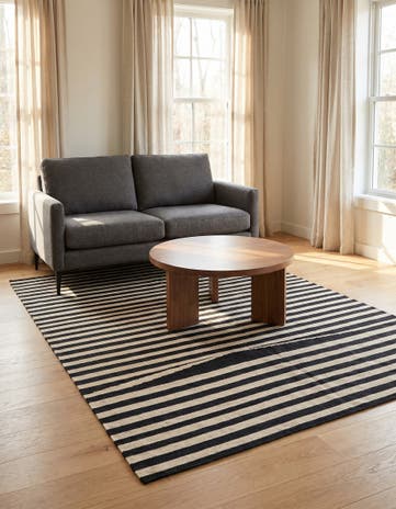 5' 9 x 8' Hand Woven Kilim Modern Wool Rug