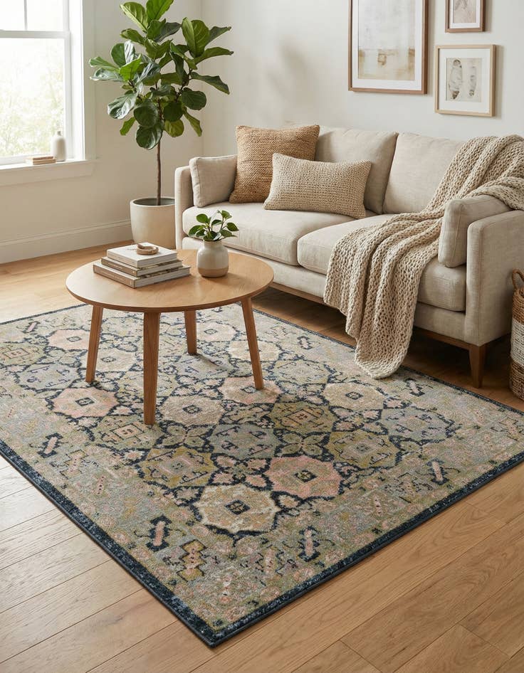 Detail image of 4' x 6' Kamala Washable Rug