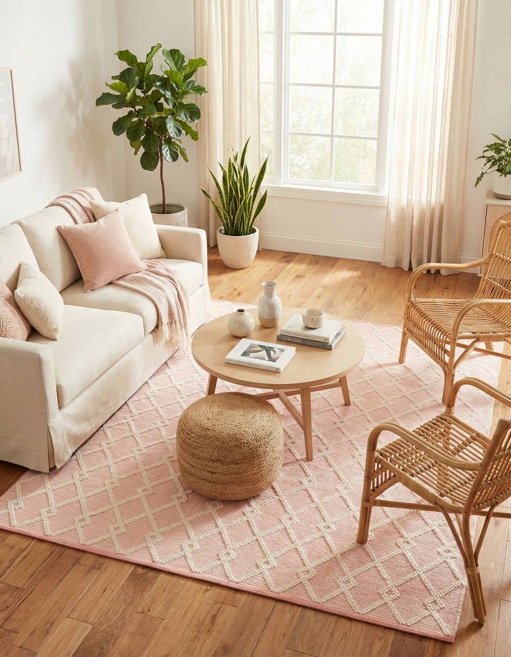 Detail image of 8' x 8'  Hand Knotted Jill Zarin Dorset Square Rug