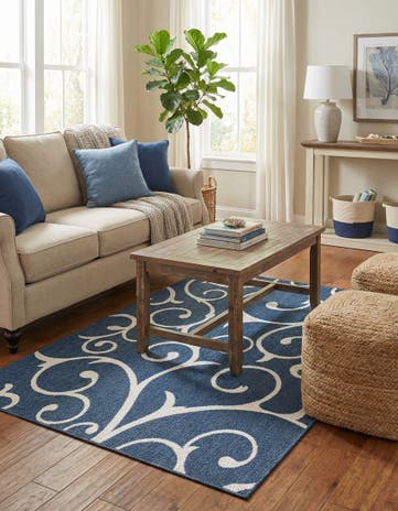 Navy Blue Georgia Rug